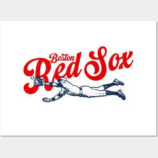 Diving Red Sox Posters and Art